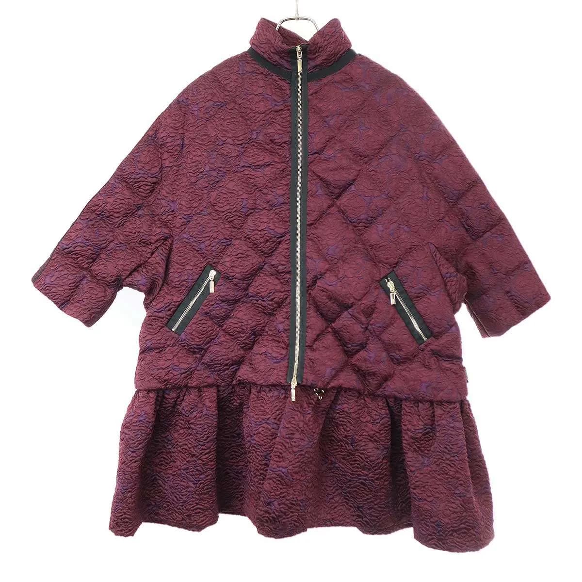 MONCLER モンクレール NITA フリルドッキングジャガードダウンジャケット