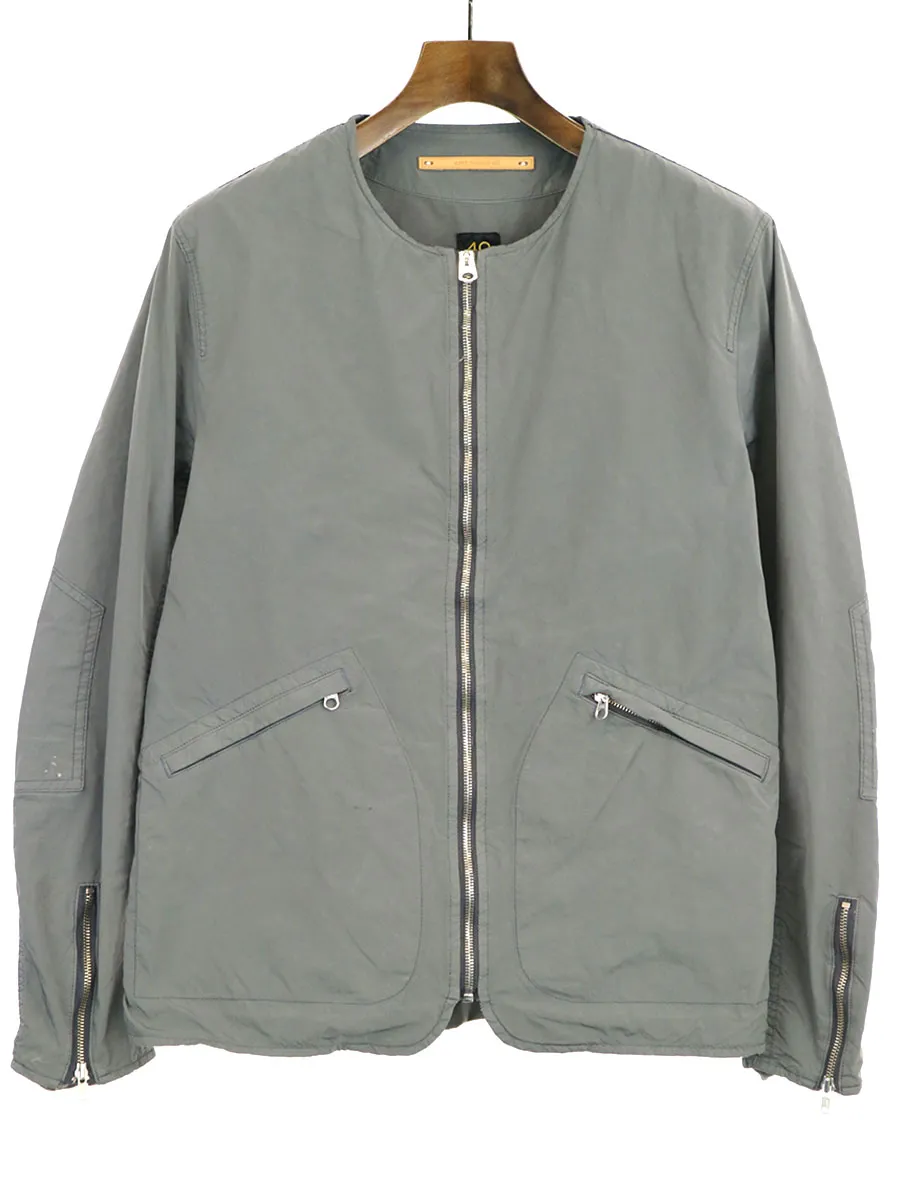 Scye サイ ベーシックス 17SS PE/NY高密度タフタ製品染めジップアップブルゾン