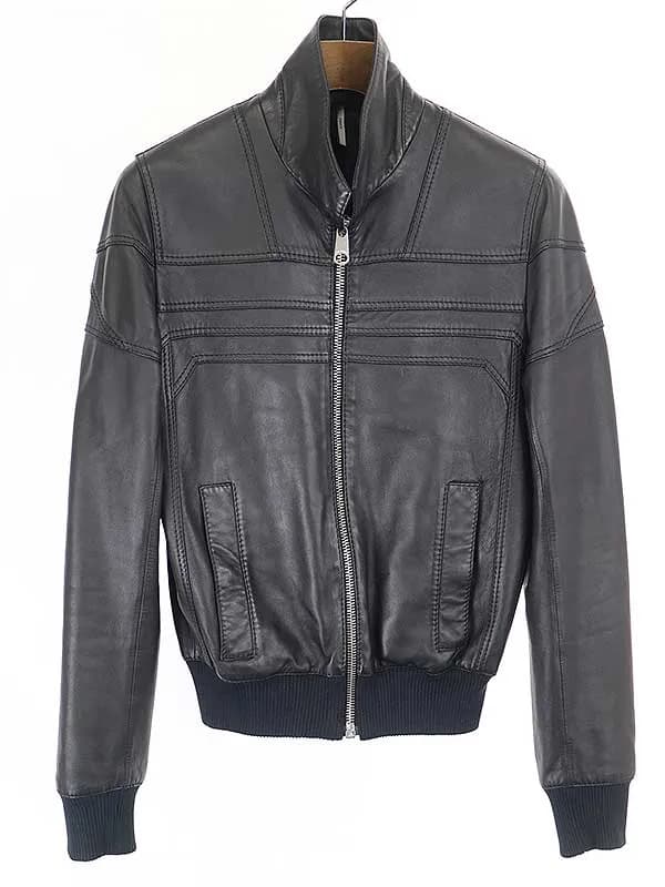 Dior HOMME ディオールオム 08AW ジップアップレザーブルゾン