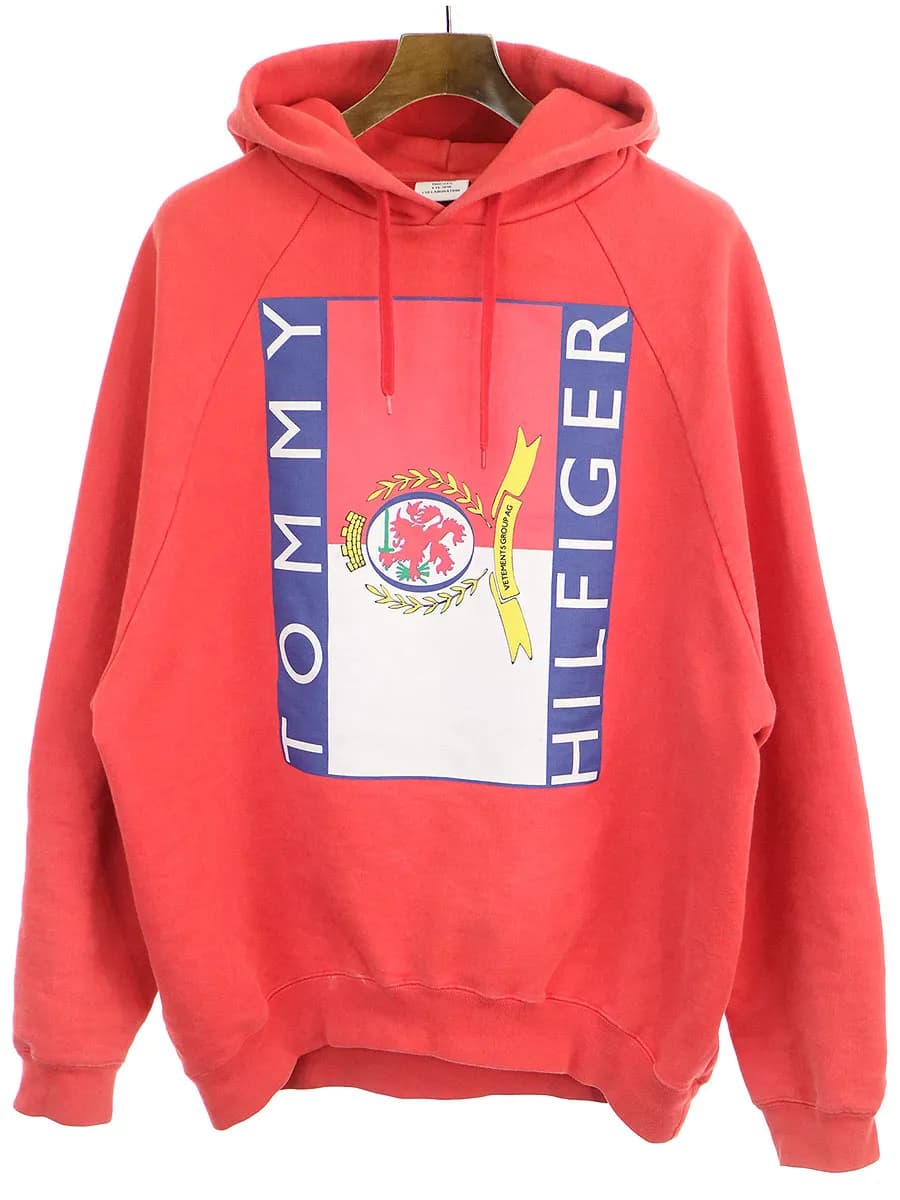 VETEMENTS ヴェトモン×トミーヒルフィガー 18SS オーバーサイズスウェットパーカー