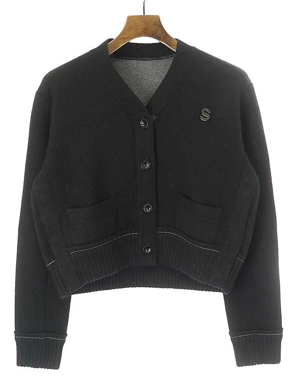 sacai サカイ 22AW S Cashmere Knit Cardigan コットンカシミヤニットカーディガン
