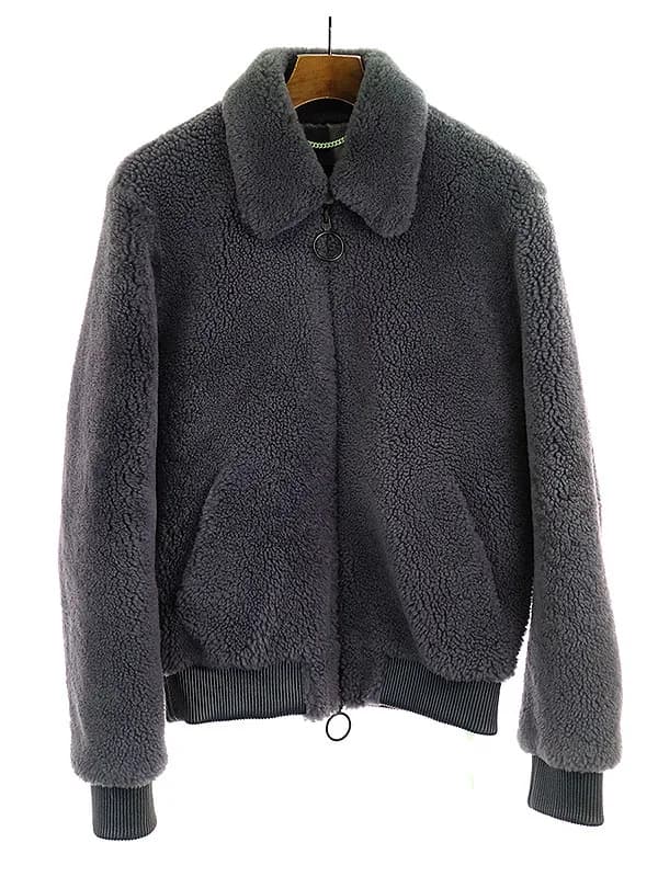OFF-WHITE オフホワイト 19AW リブレザーボアムートンジャケット
