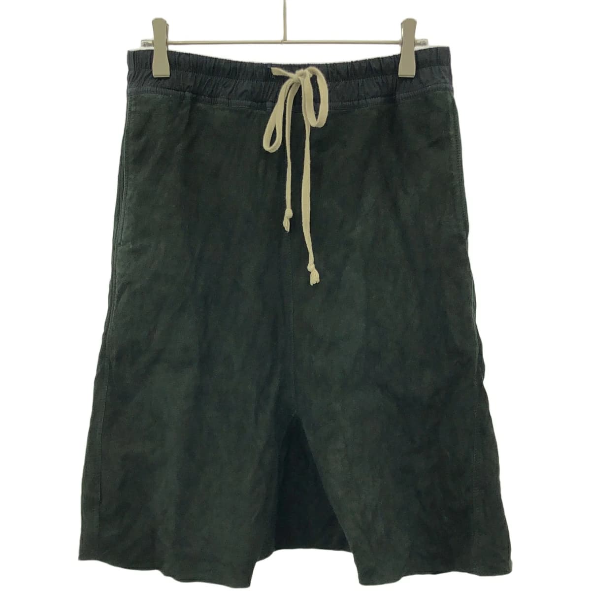 Rick Owens リックオウエンス 15AW LEATHER PODS SHORTS レザーサルエルショートパンツ RP15F1310-LK