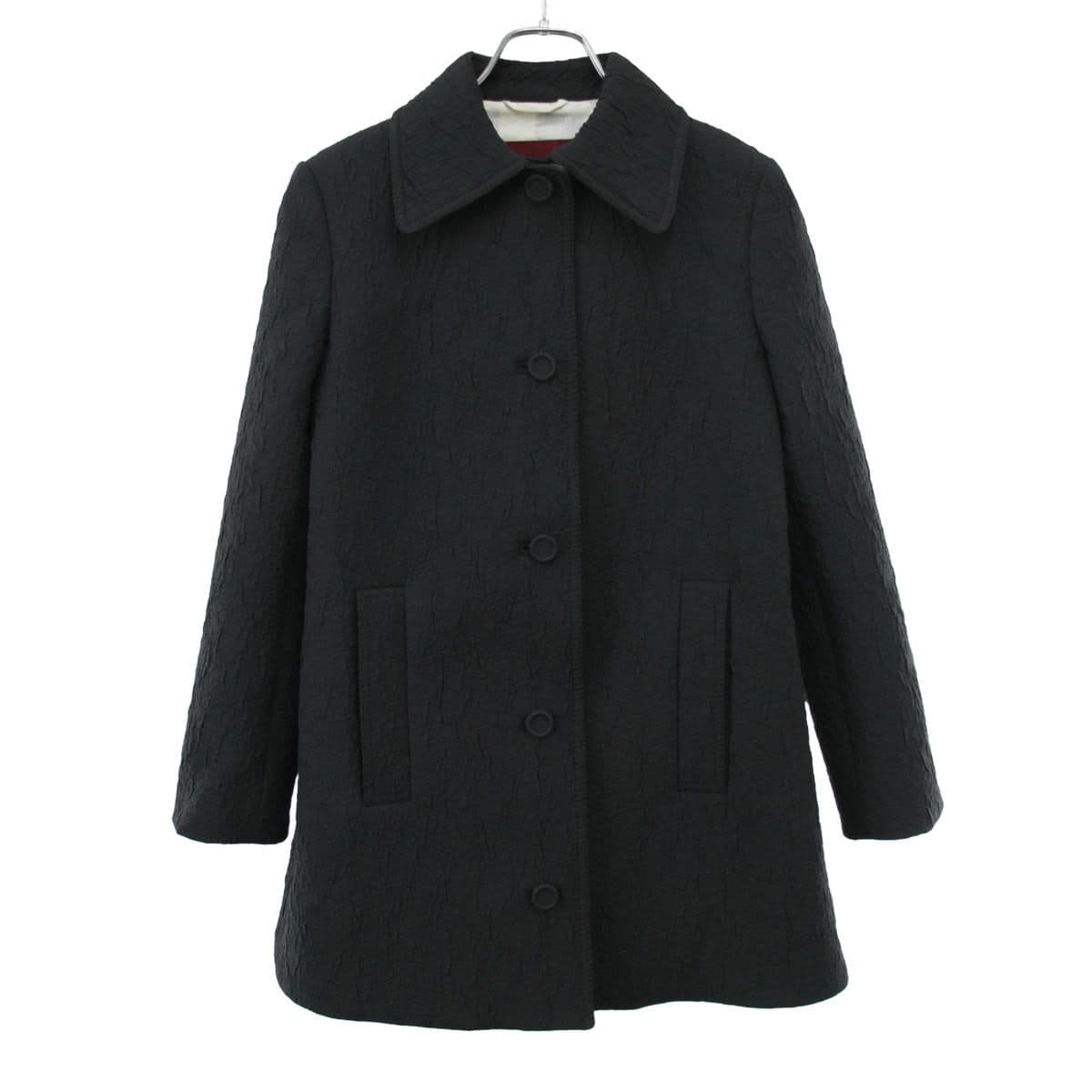 GUCCI GUCCI グッチ 24SS テクスチャードステンカラーコート 781318 ZAQE7 38 ブラック