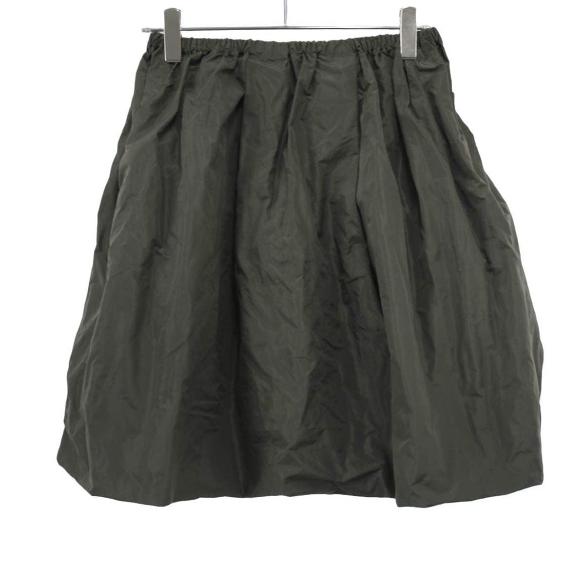PRADA PRADA プラダ 26SS テクニカルタフタ ボリューム スカート P136I 18LN 36 カーキ