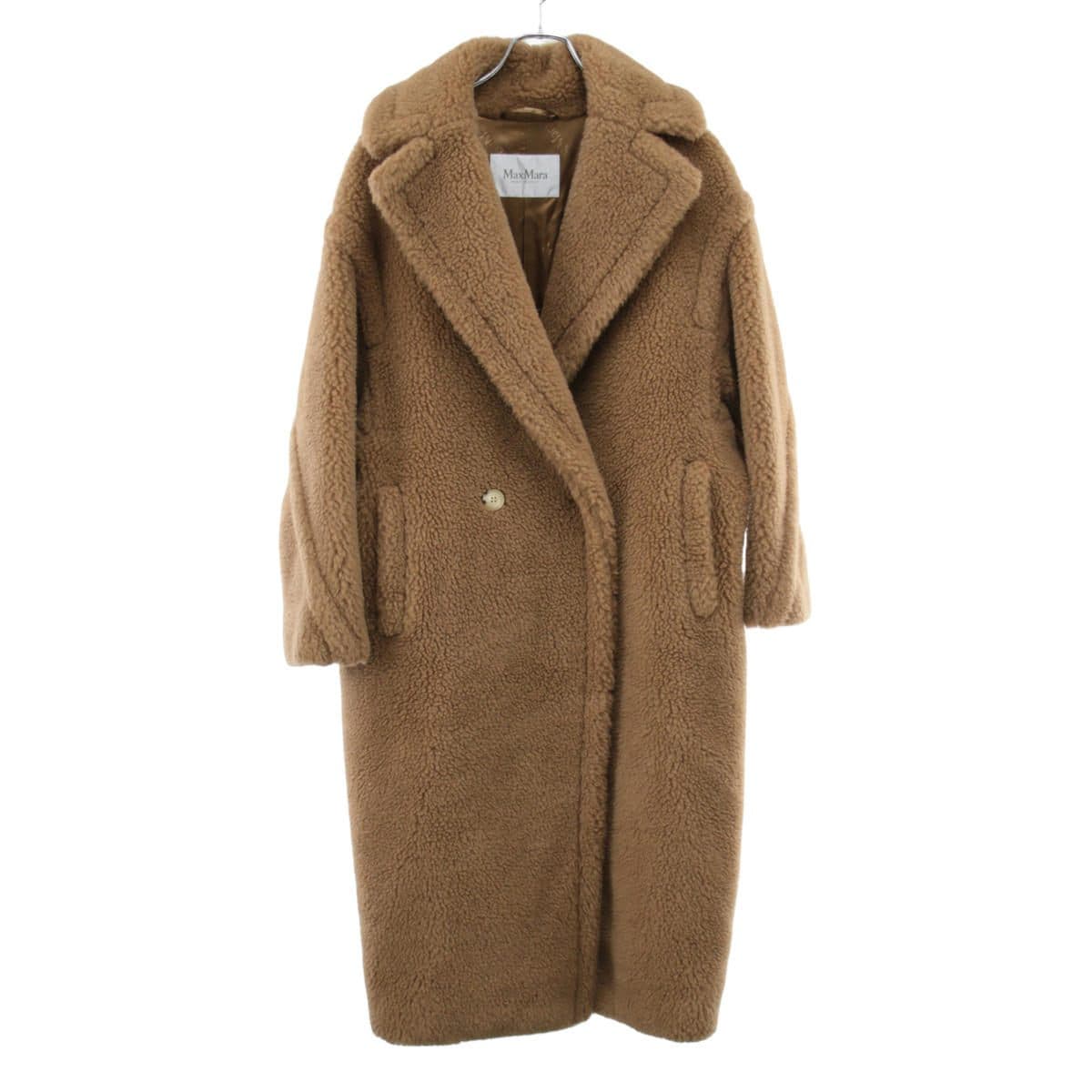 MAXMARA MaxMara マックスマーラ テディベア キャメルシルク アイコンコート 101606296 XS ブラウン