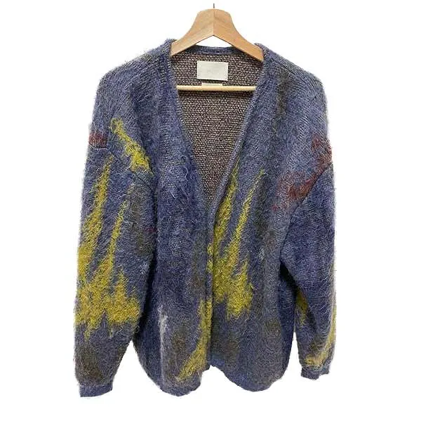 YOKE×Clyfford Still 22AW STILL JACQUARD CARDIGAN MOHAIR