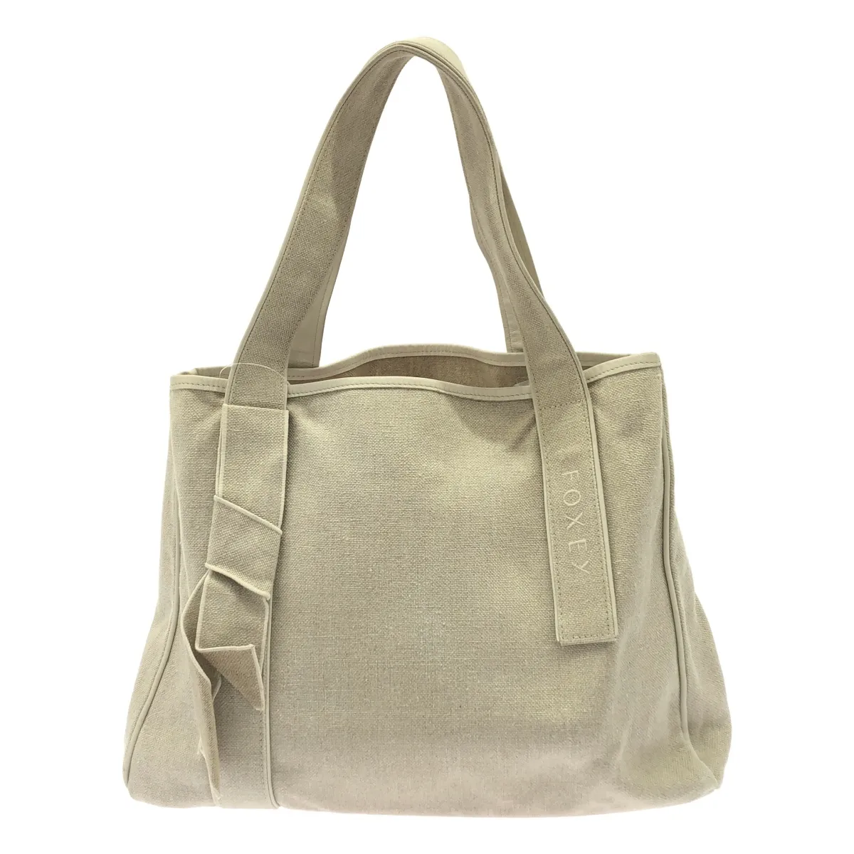 フォクシー ANYTIME TOTEキャンバストートバッグ