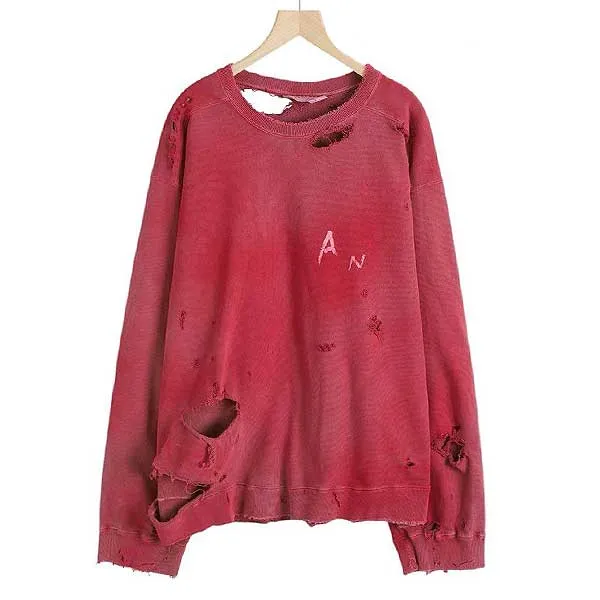 Crash Uneven Over Sweat Shirt