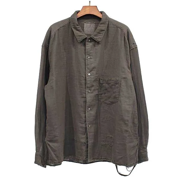 DOUBLE GAUZE CRASH LS SHIRT