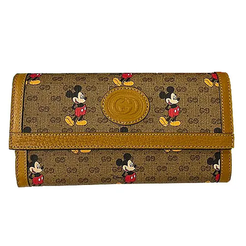 GUCCI × DISNEY グッチ × ディズニー ミニGGスプリーム ロングウォレット 602530