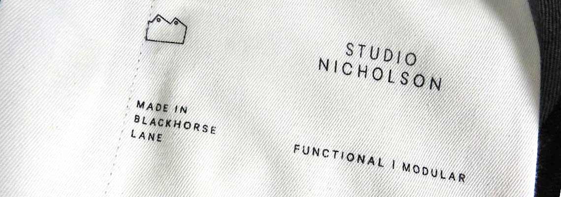 シルエットで感じるSTUDIO NICHOLSONの世界観について