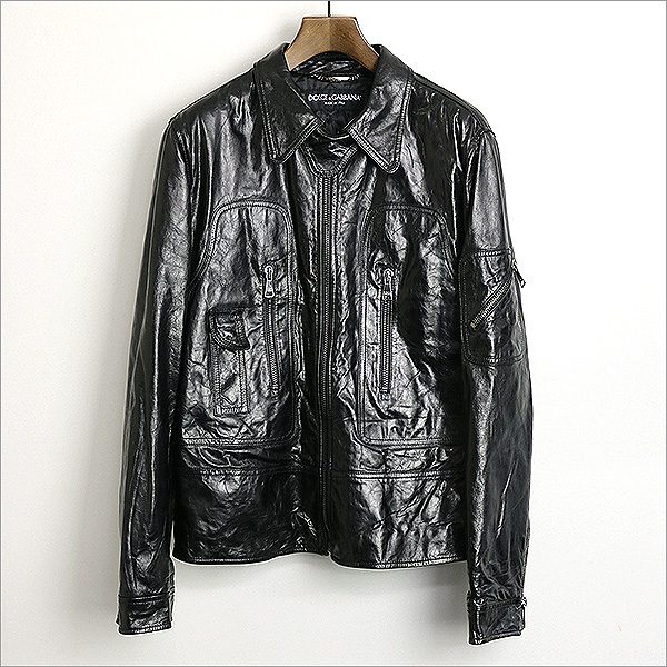 DOLCE&GABBANAレザーブルゾン
