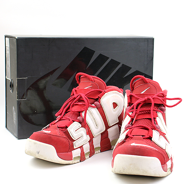 AIR MORE UPTEMPO SUPREME VARSITY RED WHITE