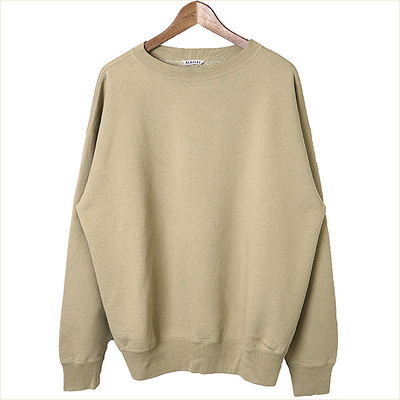 AURALEE 17AW BACK WOOL SWEAT BIG P/O