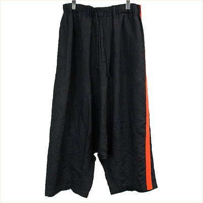 16SS Yohji Yamamoto POUR HOMME Red Tape Side Band Trousers