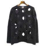 BLACK COMME des GARCONS 19SS ホールカットデザインニットセーター