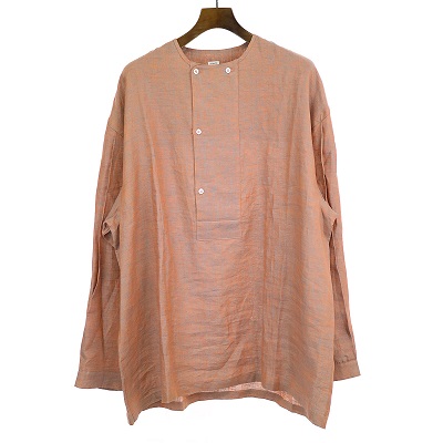 E.Tautz 20SS DB COLLARLESS SHIRT