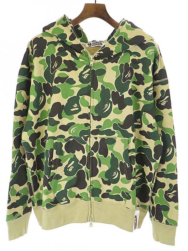 APE BAPE KAWS camo  迷彩　リバーシブル　パーカー　スウェット