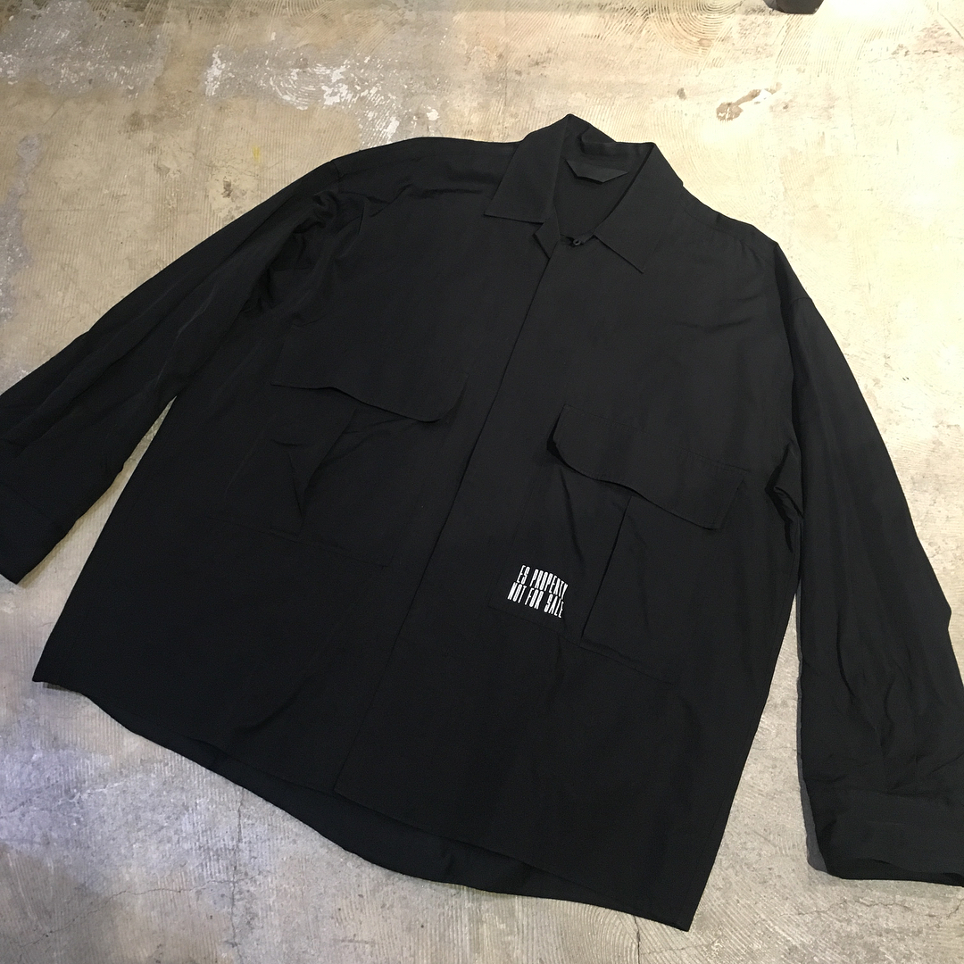 ESSAY 16AW SH-1 OVERSIZED OPEN COLLAR SHIRT