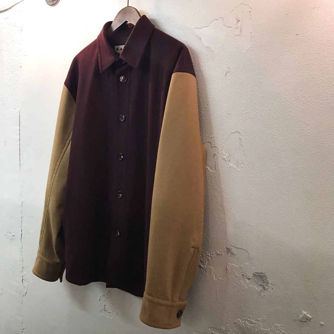 MARNI 17AW Bicolor wool shirt jacket