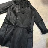 FRANK LEDER 15AW ムートンレザーベルテッドコート