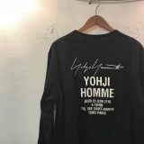 Yohji Yamamoto POUR HOMME 17SS STAFF PRINT LONG SLEEVE CUT SEW