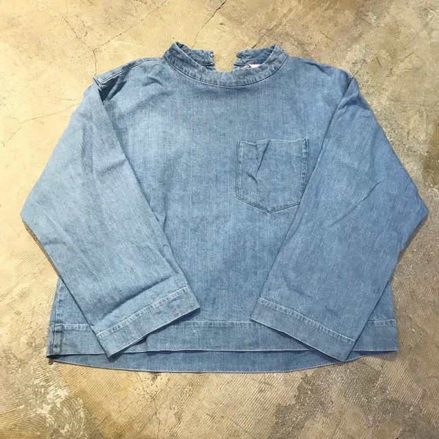 DIGAWEL 17AW BIG MOCKNECK DENIM PULLOVER