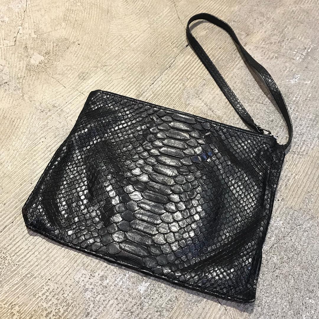 Maison Martin Margiela Python Leather pouch