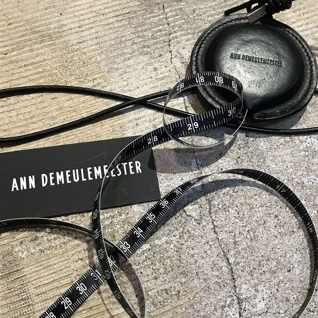 Ann Demeulemeester 17AW Leather Cover Major Necklace