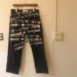 JUNYA WATANABE × COMME des GARCONS ×levis 08SS ロゴペイントストレートデニムパンツ