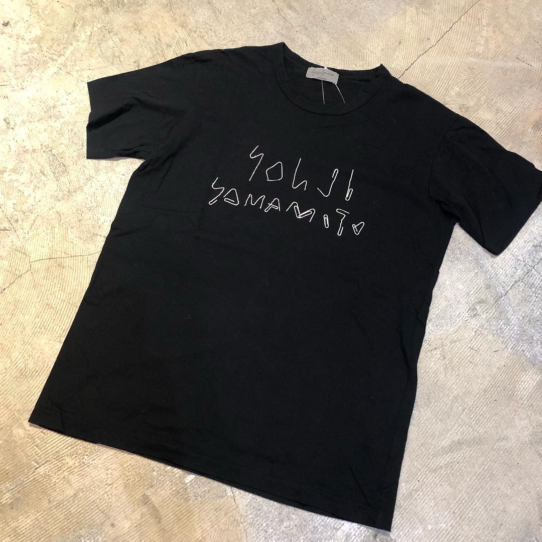 Yohji Yohji Yamamoto POUR HOMME 15SS クリップ文字プリントTシャツ