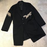 Yohji Yamamoto POUR HOMME 11AW LOOK27 アルフレッド・ヒッチコック『鳥』 カラス抜染ウールロングコート