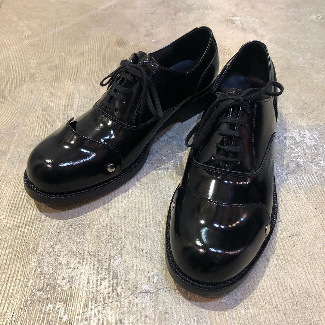 COMME DES GARCONS HOMME PLUS 16AW 甲胄パテントレザーシューズ