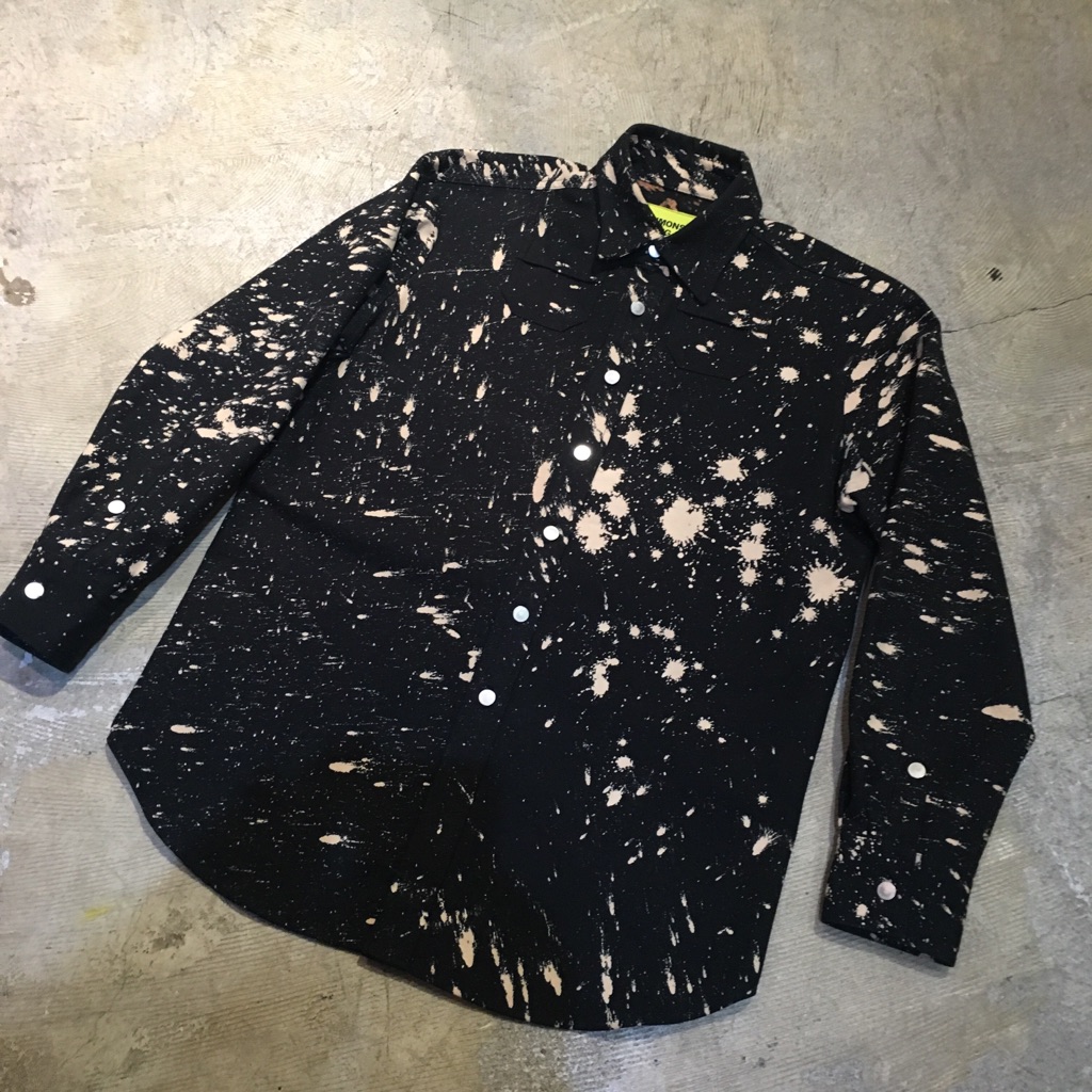 RAF SIMONS / STERLING RUBY 14AW スプラッシュブリーチオーバーシャツ