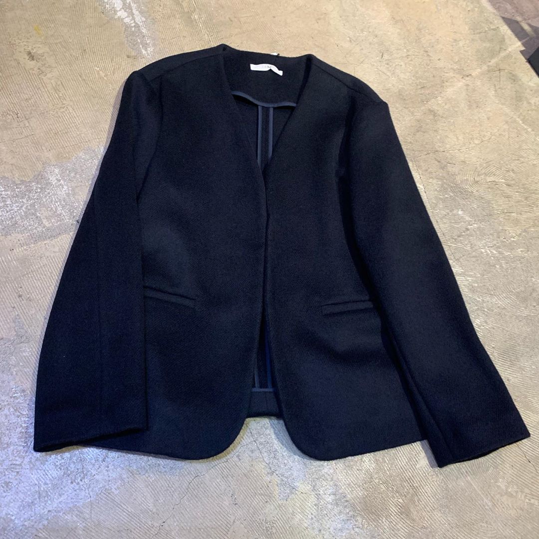 seya. 19AW Yak Wool Collarless Jacket