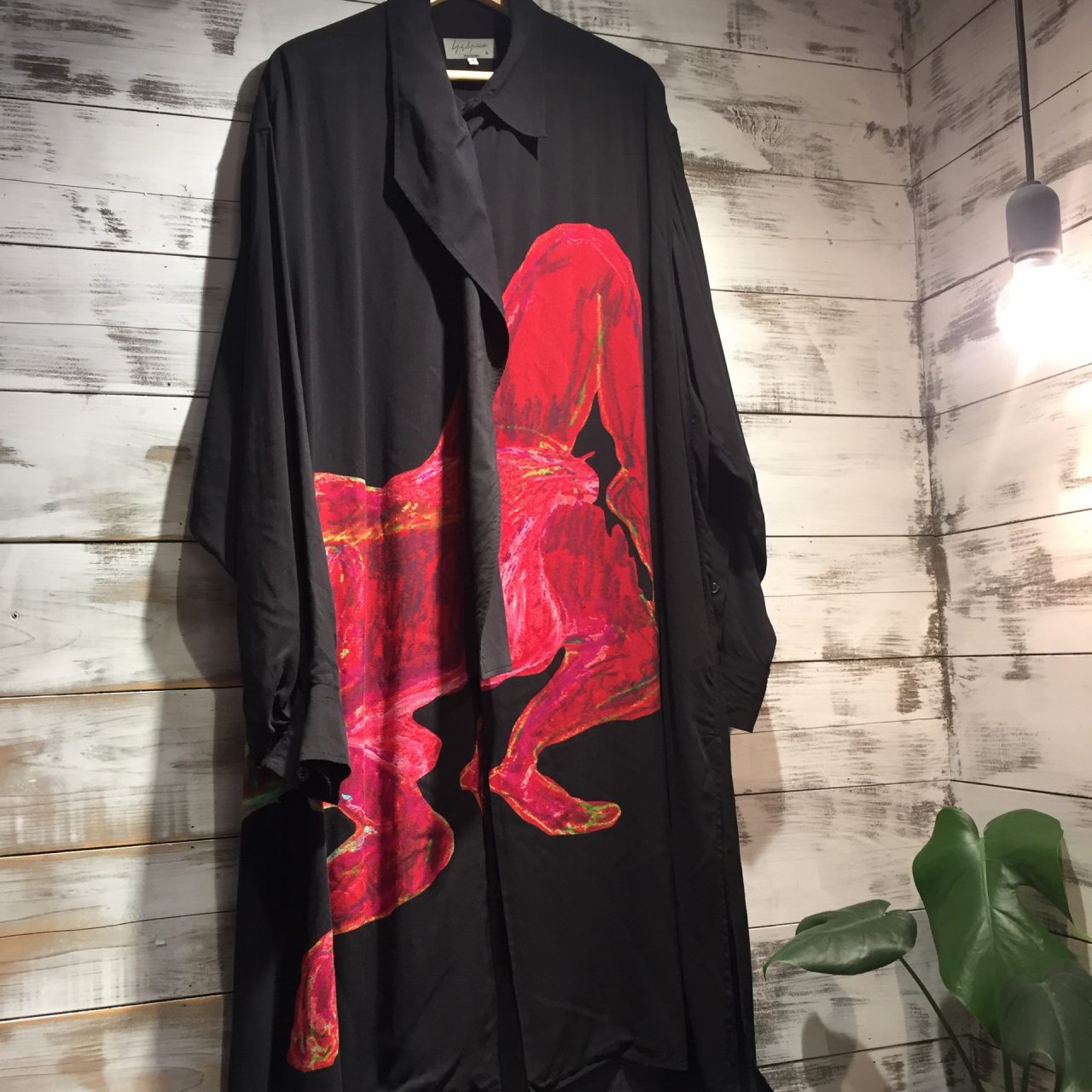 Yohji Yamamoto POUR HOMME 19SS LOOK29 ASAKURA Rayon long shirt