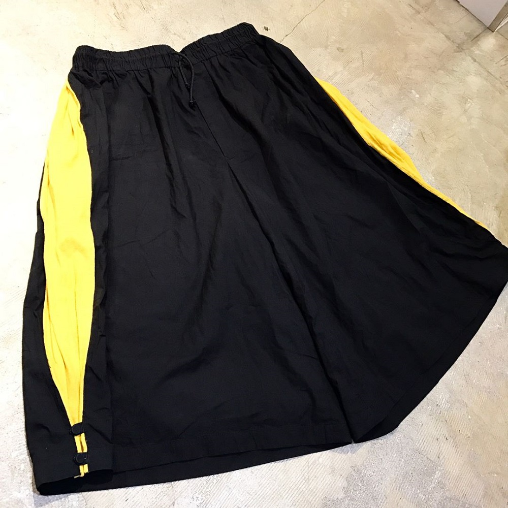 Yohji Yamamoto POUR HOMME 14SS LOOK24 サイドラインコットンイージーワイドパンツ