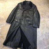 Yohji Yamamoto POUR HOMME 92AW ダブルブレストレザーロングコート