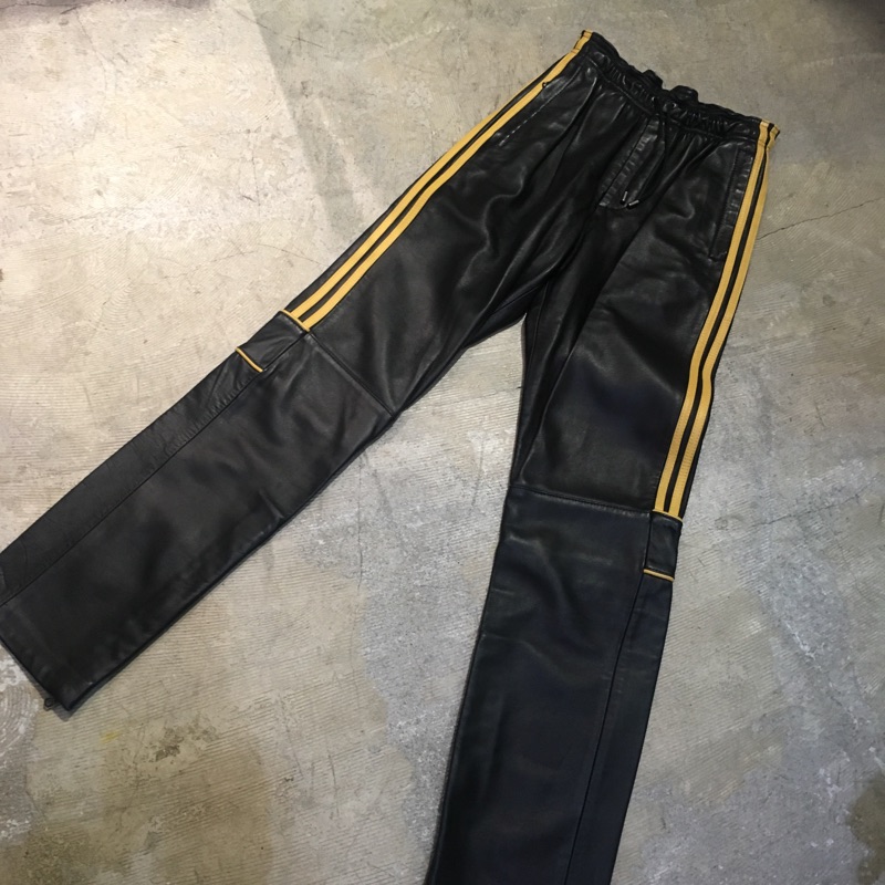 DOLCE&GABBANA シープレザートラックパンツ