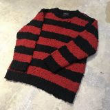 NUMBER NINE 03AW グランジボーダーウールニット