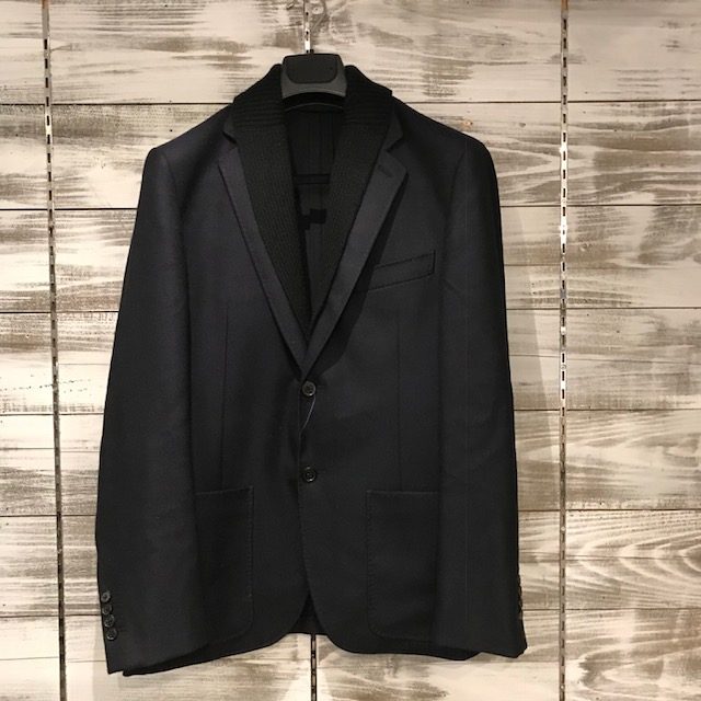 HERMES 11AW カシミヤニットドッキング2Bジャケット