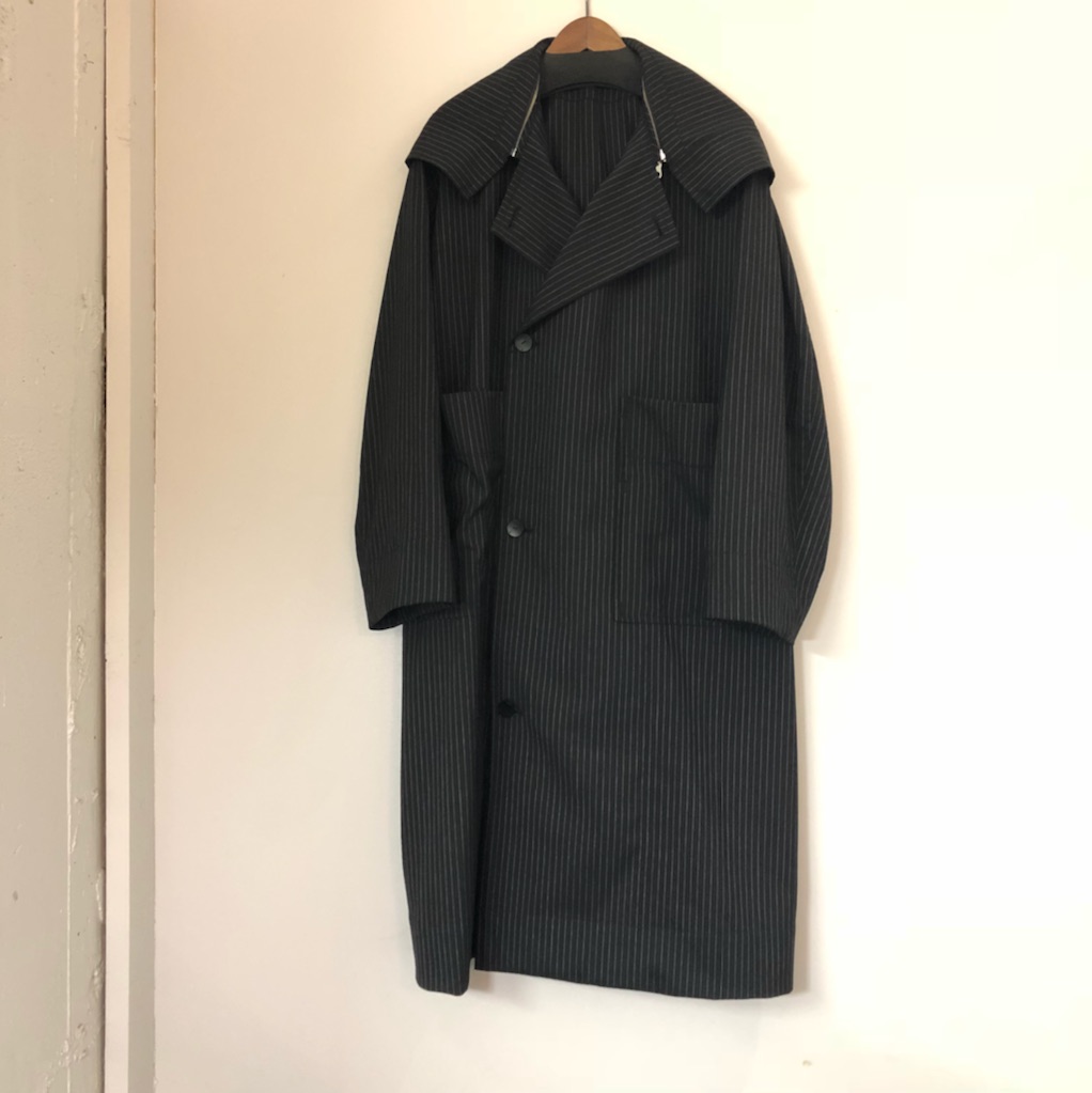 Edwina Horl 18SS PINSTRIPE FOODED COAT