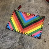 VALENTINO 2015 Resort ロックスタッズレインボークラッチバッグ