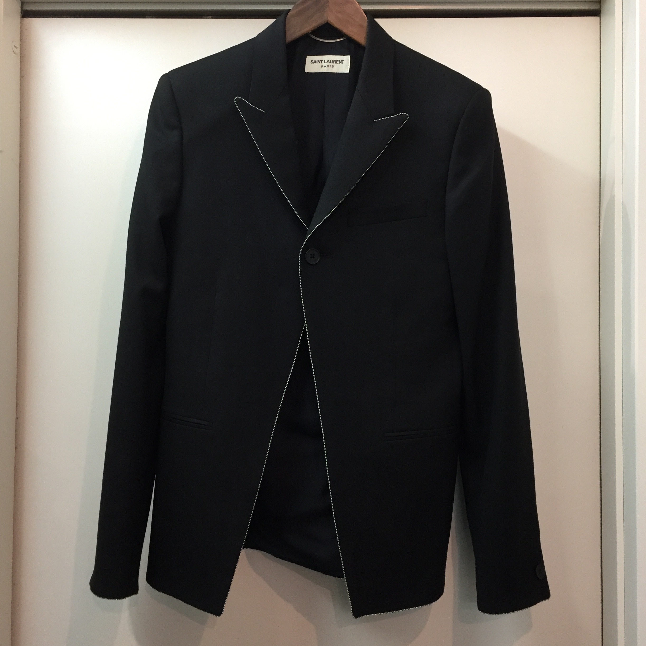 SAINT LAURENT PARIS 13SS クリスタル装飾ジャケット