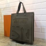 HERMES petit H プティアッシュレザートートバッグ