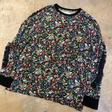 FACETASM 19SS FLORAL FRINGE LONG TEE