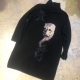 BLACK Scandal Yohji Yamamoto 18AW 翁インターシャ7Gニットハイネックロングカーディガン