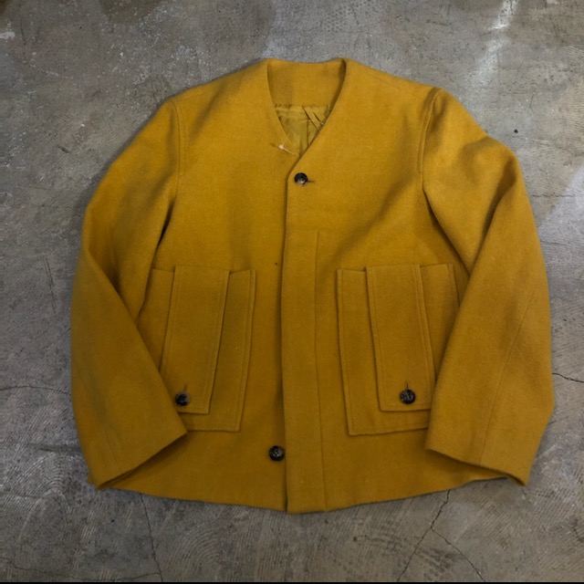 Edwina Horl 17AW NO COLLAR BLOUSON