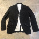 The crooked Tailor ショートピークドラペルテーラーカラーツイードジャケット